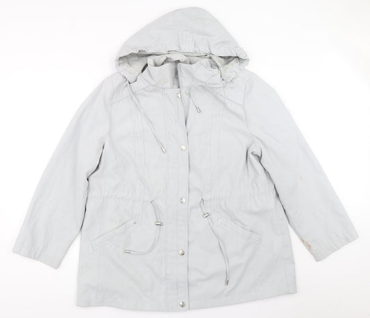 Womens UK Size L BM Grey Overcoat