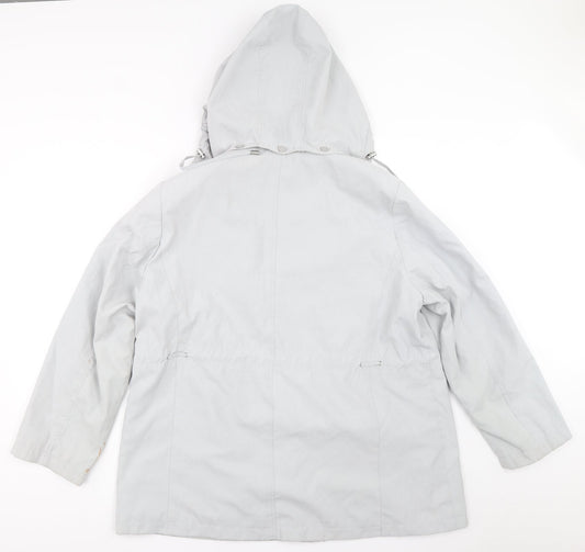 Womens UK Size L BM Grey Overcoat
