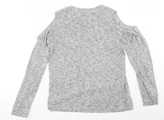Womens UK Size 12 Papaya Grey Pullover Jumper