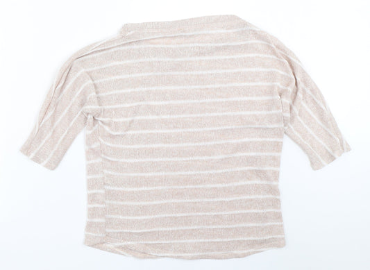XXI Womens Beige Striped Pullover Jumper Size S