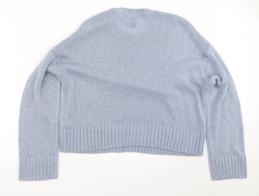 Womens UK Size L New Look Blue Pullover Jumper