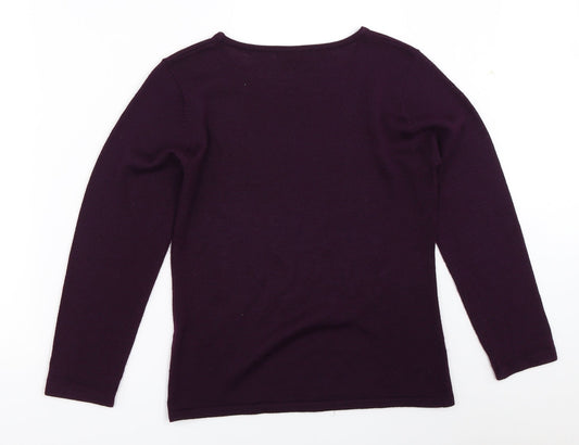 Womens UK Size S Sky Designs Purple Pullover Jumper