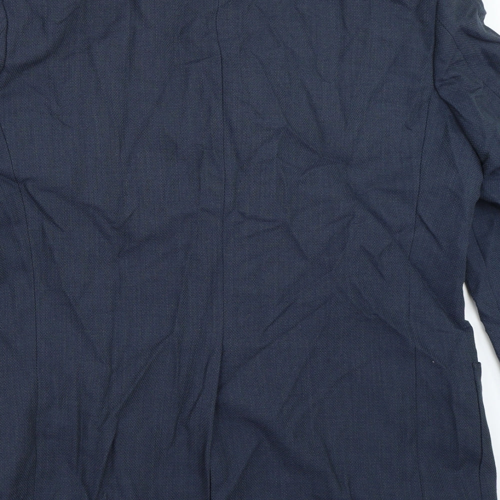 Mens UK Size 40 Marks and Spencer Regular Blue Suit Jacket