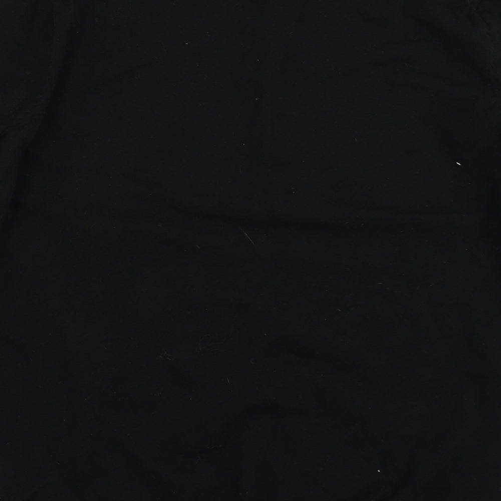 Brand and care label for Burton men’s black jumper, size S