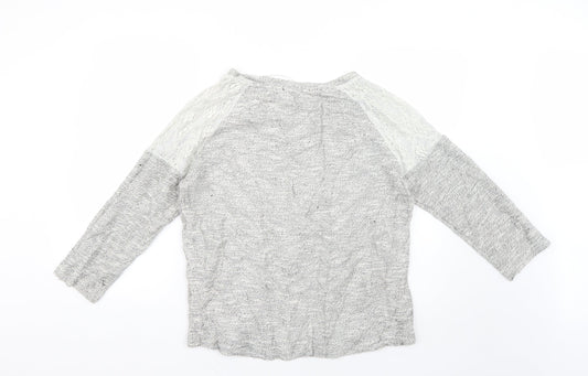 Womens UK Size 14 Peacocks Grey Pullover Jumper
