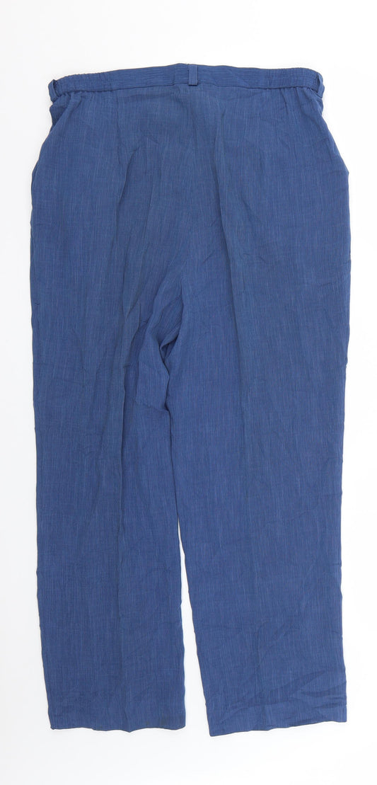sommermann Womens Blue Trousers Size 14 L25 in
