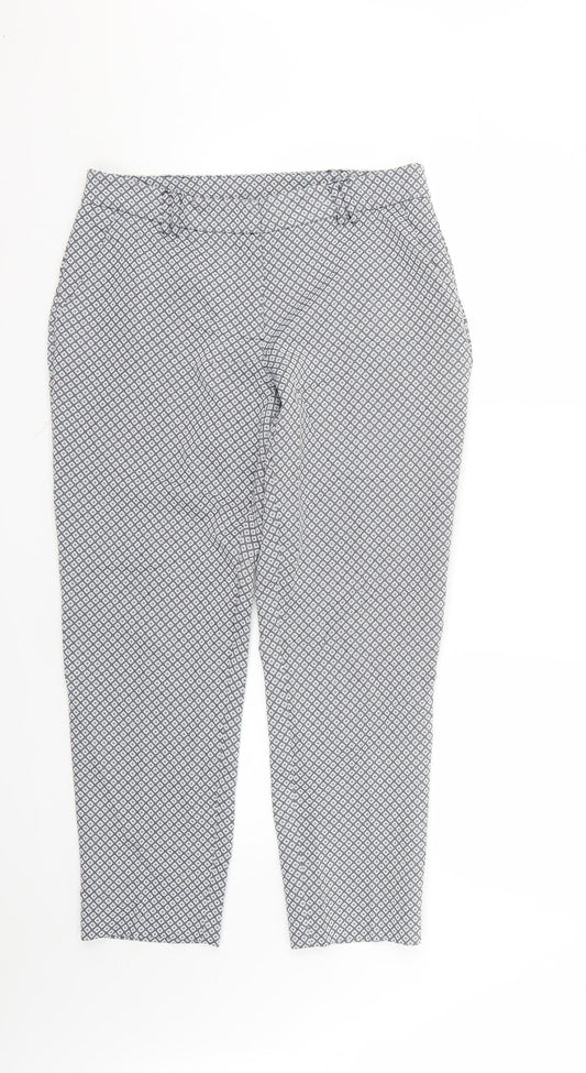Womens UK Size 10 Dorothy Perkins Regular Fit Multicoloured Trousers