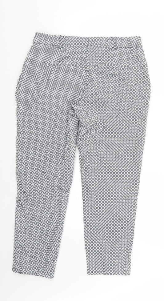 Womens UK Size 10 Dorothy Perkins Regular Fit Multicoloured Trousers