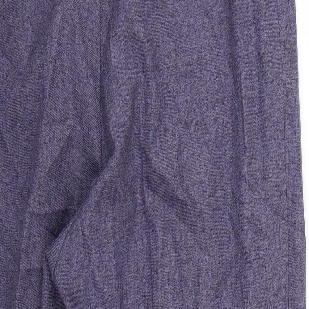 Brand and care label for scott & taylor women’s purple trousers, size UK 10, 26-inch leg