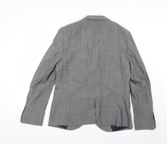 Mens UK Size Topman Regular Grey Suit Jacket