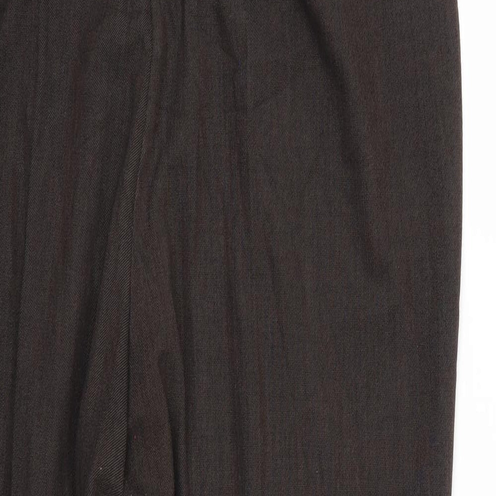 Womens UK Size 18 Marks and Spencer Regular Fit Brown Trousers