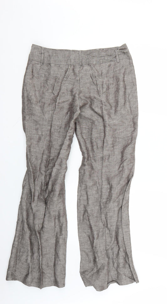 Papaya Womens Grey Trousers Size 10 L27 in