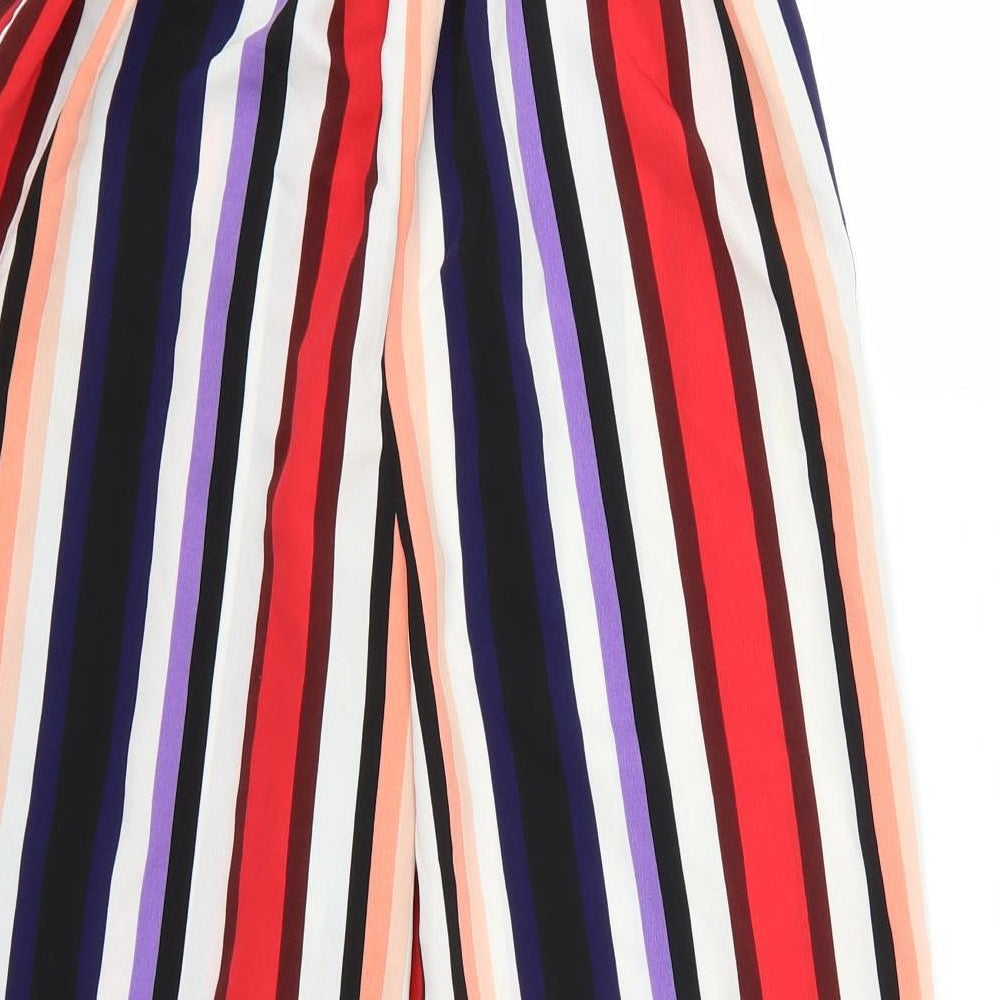 Primark Womens Multicoloured Striped Trousers Size 6 L21 in