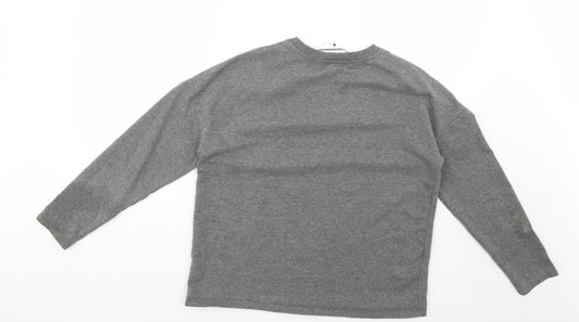 TU Womens Grey Animal Print Pullover Jumper Size 10