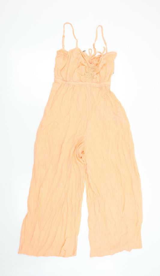 Womens UK Size 8 ASOS One-Piece Orange Jumpsuit