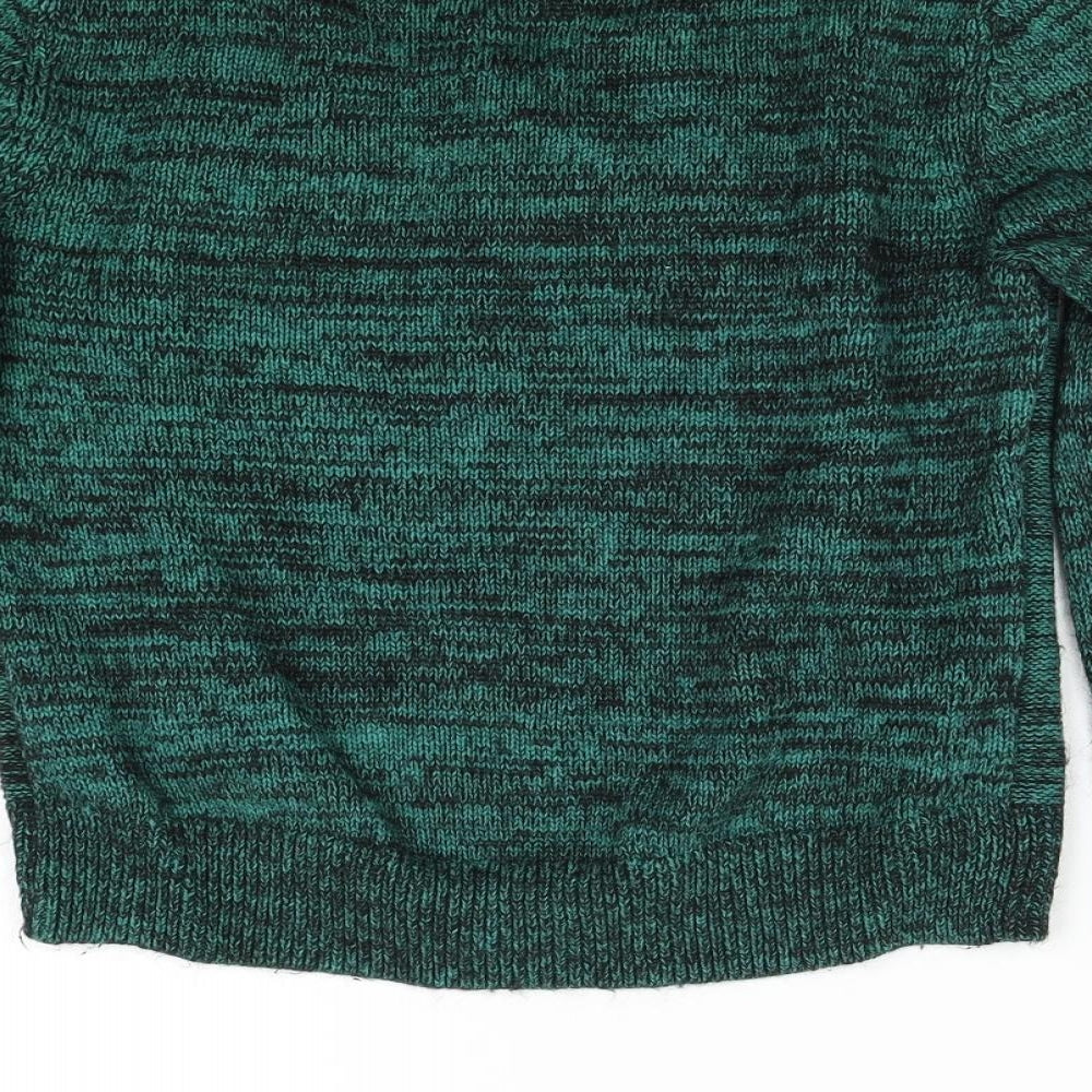 Womens UK Size 4 H&M Green Pullover Jumper