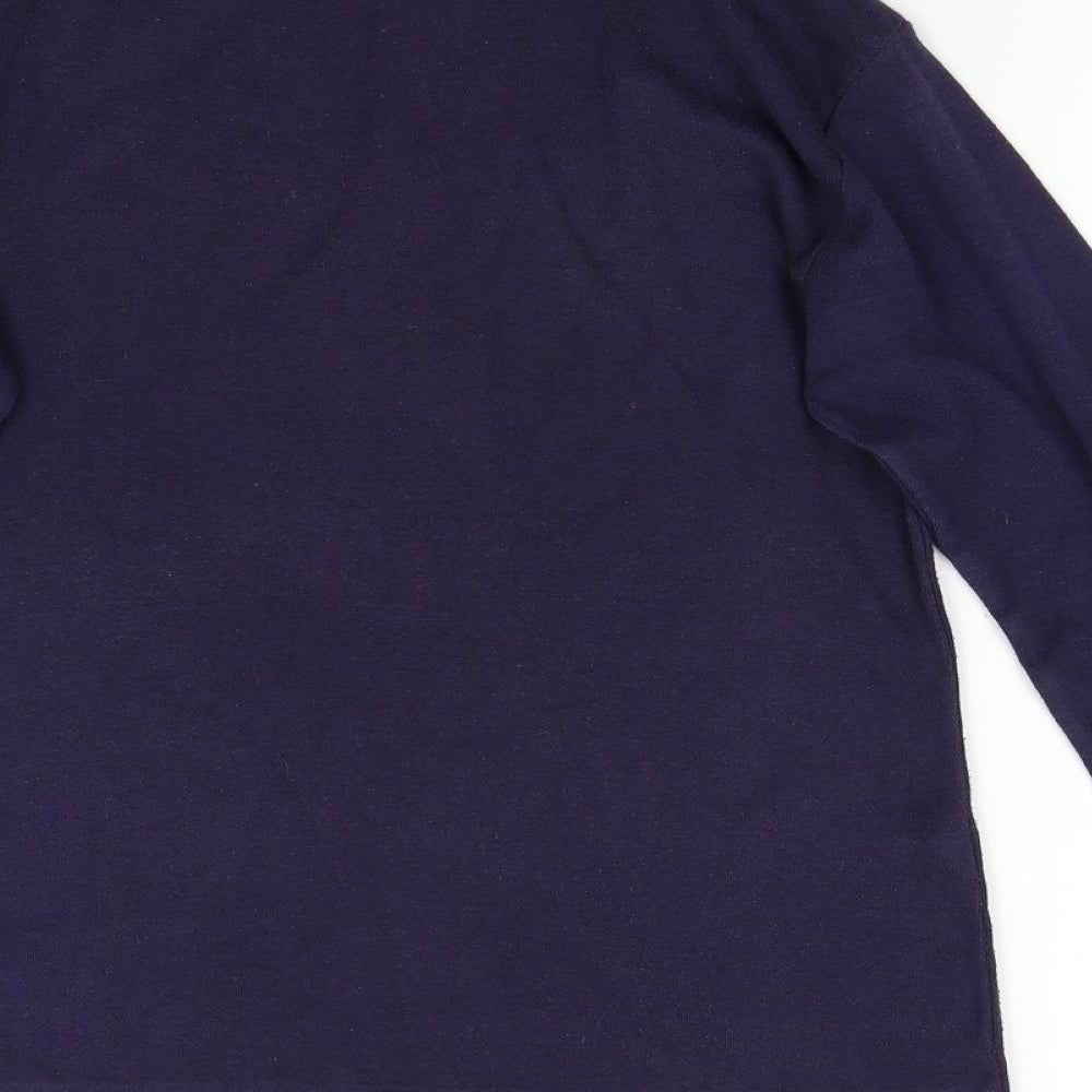 Womens UK Size M Poppy Purple Pullover Jumper