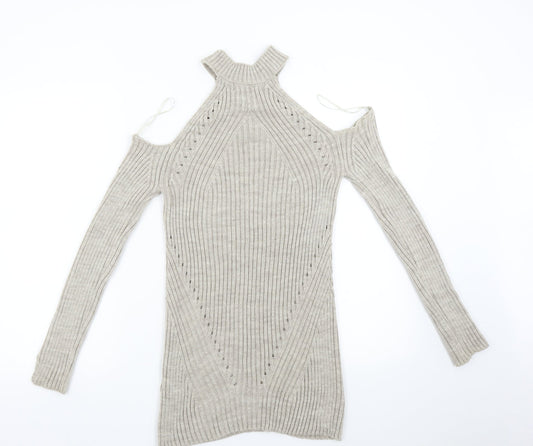Womens UK Size 8 Select Beige Pullover Jumper