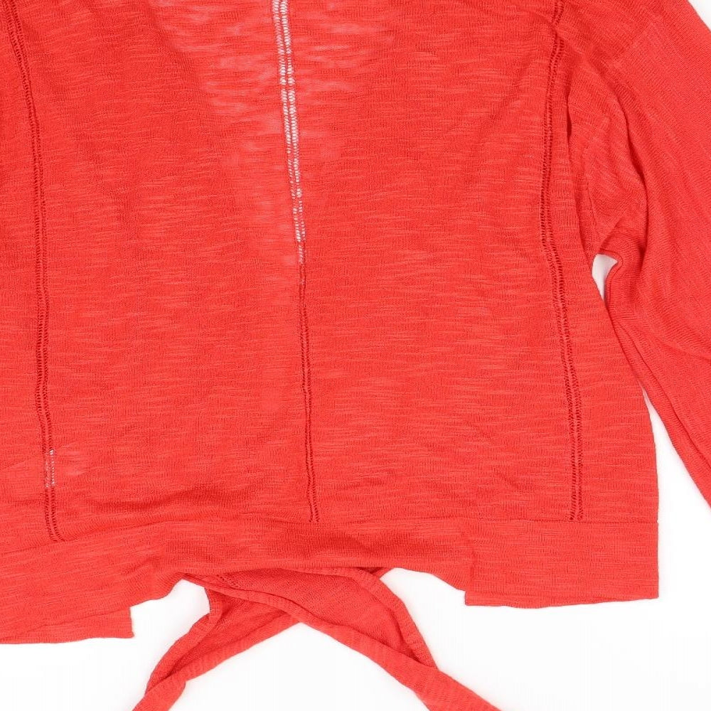 Womens UK Size S NEXT Red Cardigan Jumper