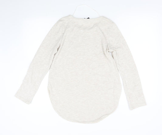 Primark Womens Beige Knit Pullover Jumper Size 14