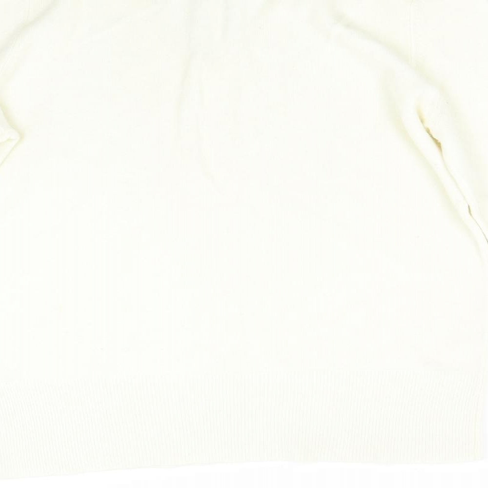 George Womens Ivory Knit Pullover Jumper Size 14