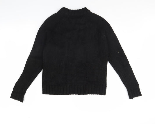 Papaya Womens Black Pullover Jumper Size M
