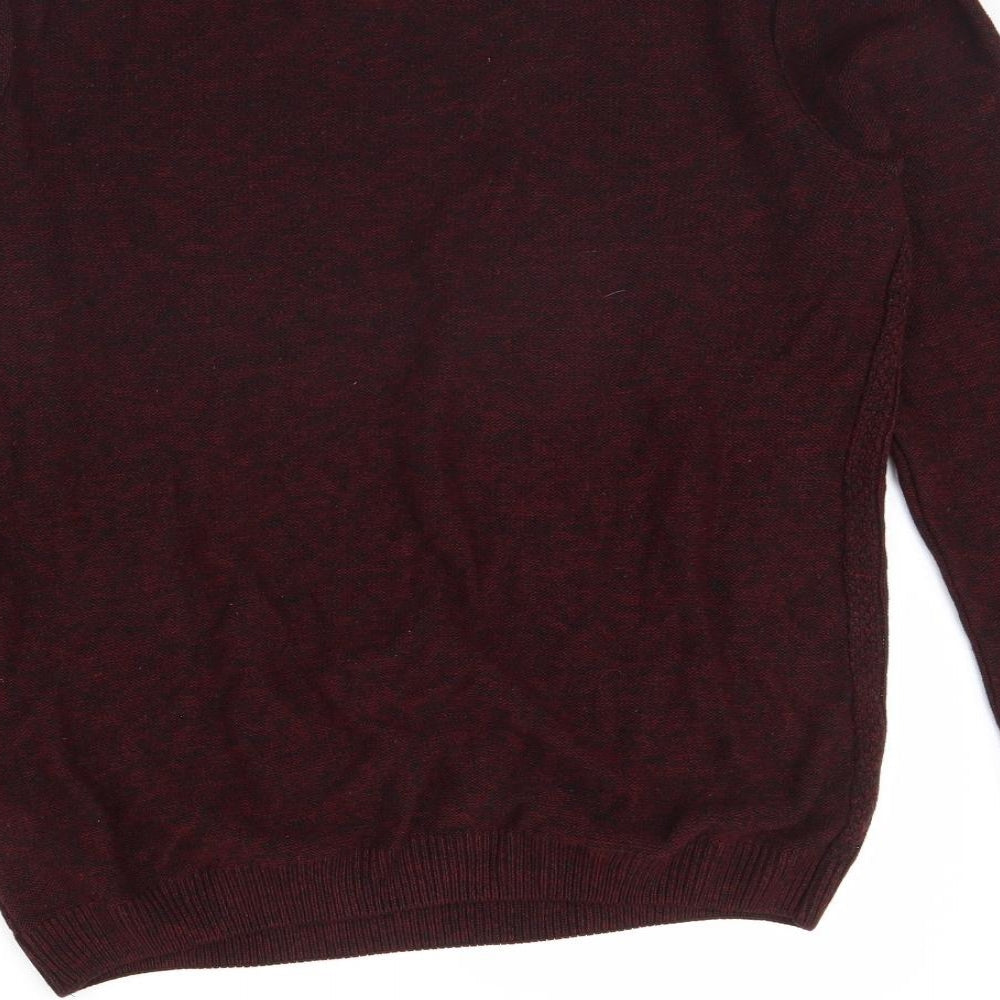 Topman Mens Red Pullover Jumper Size M