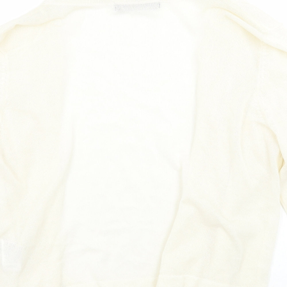 Womens UK Size Marks and Spencer Ivory Cardigan Jumper