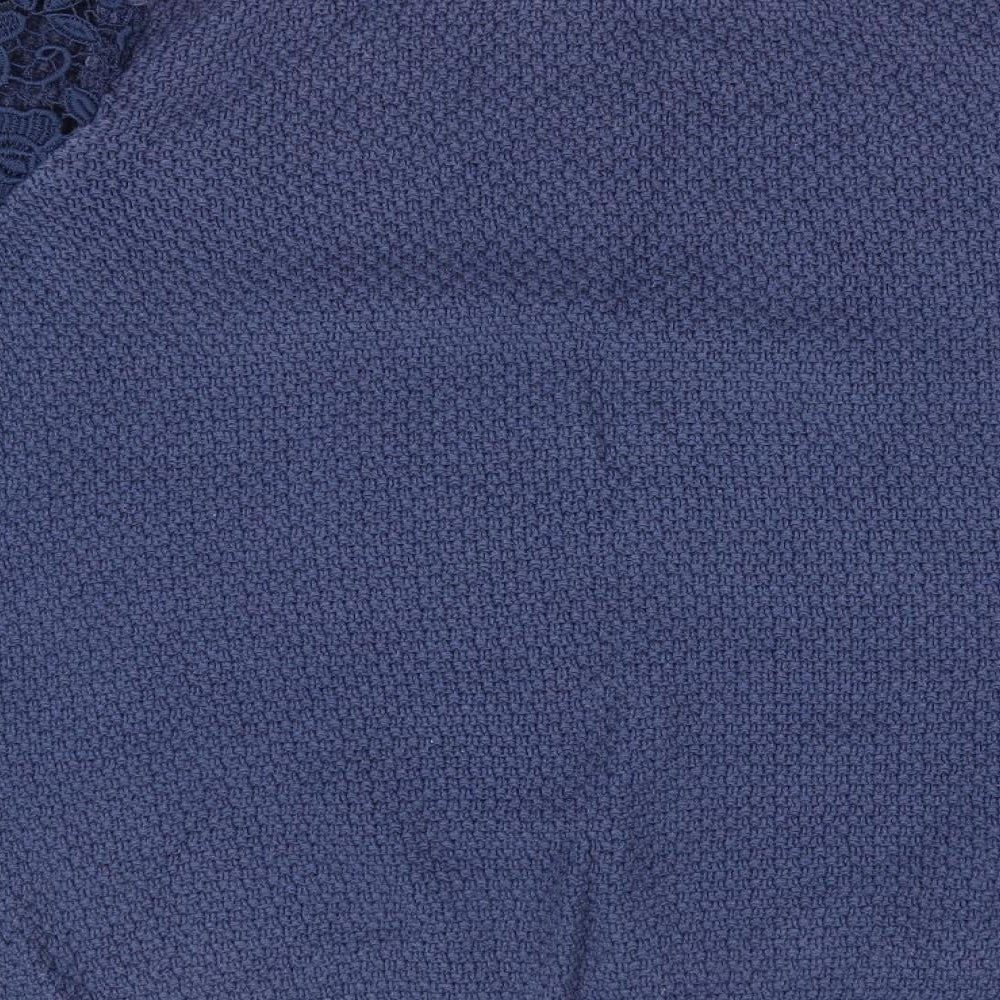 TU Womens Blue Pullover Jumper Size 12 - Lace sleeves