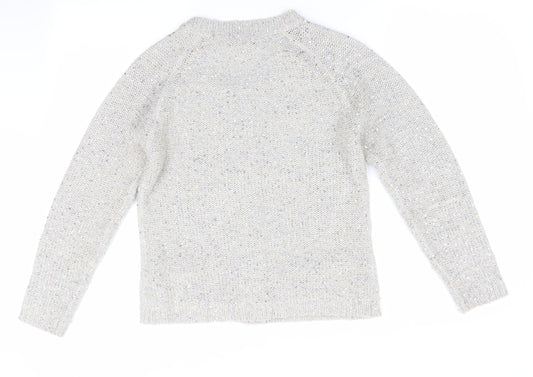Womens UK Size 12 Dorothy Perkins Grey Cardigan Jumper