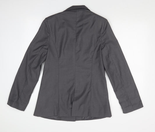 CHERRY Womens Grey Jacket Suit Jacket Size L