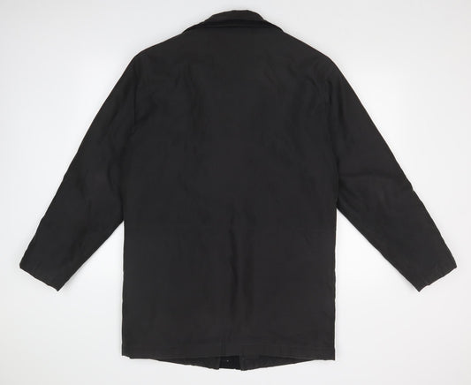 Mens UK Size S EWM Black Overcoat