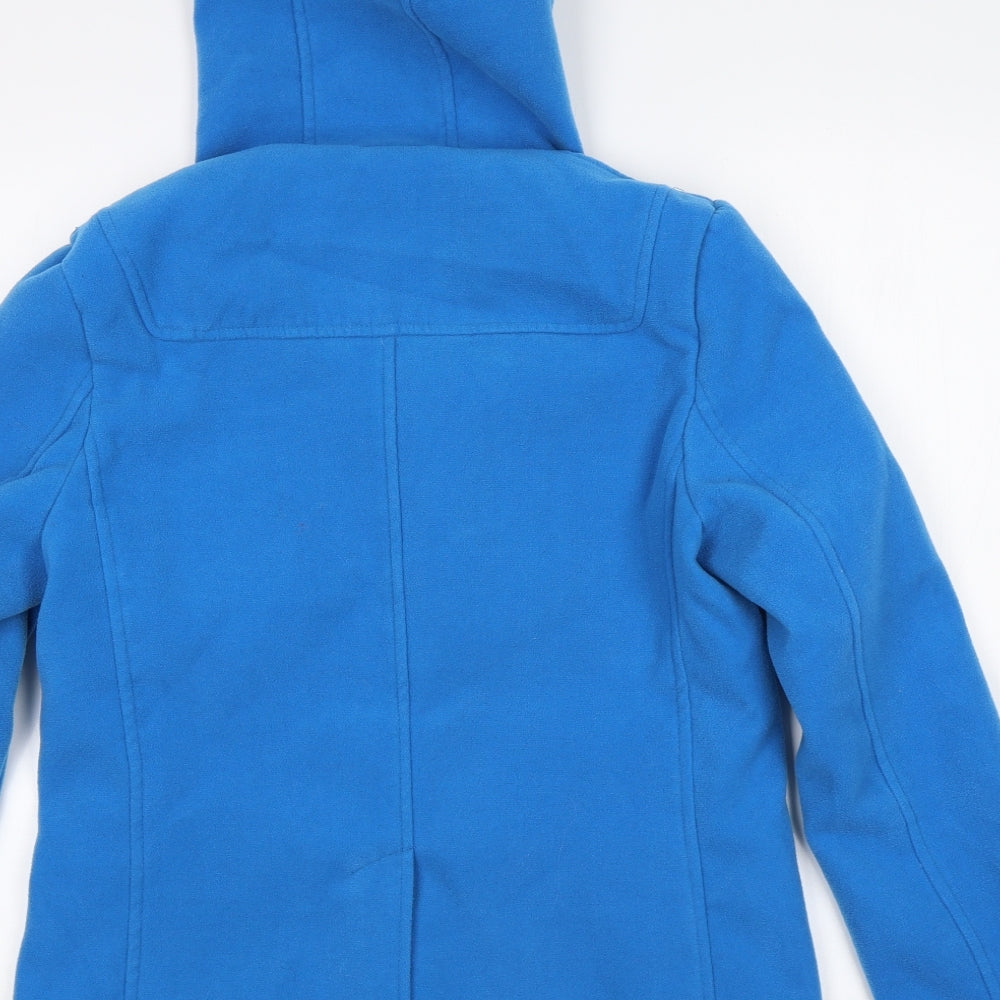 Womens UK Size 10 Brave Soul Blue Overcoat
