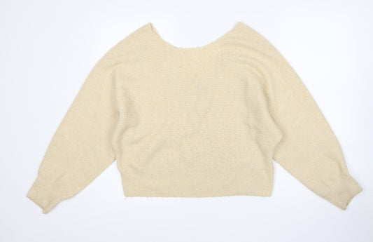H&M Womens Beige Pullover Jumper Size M