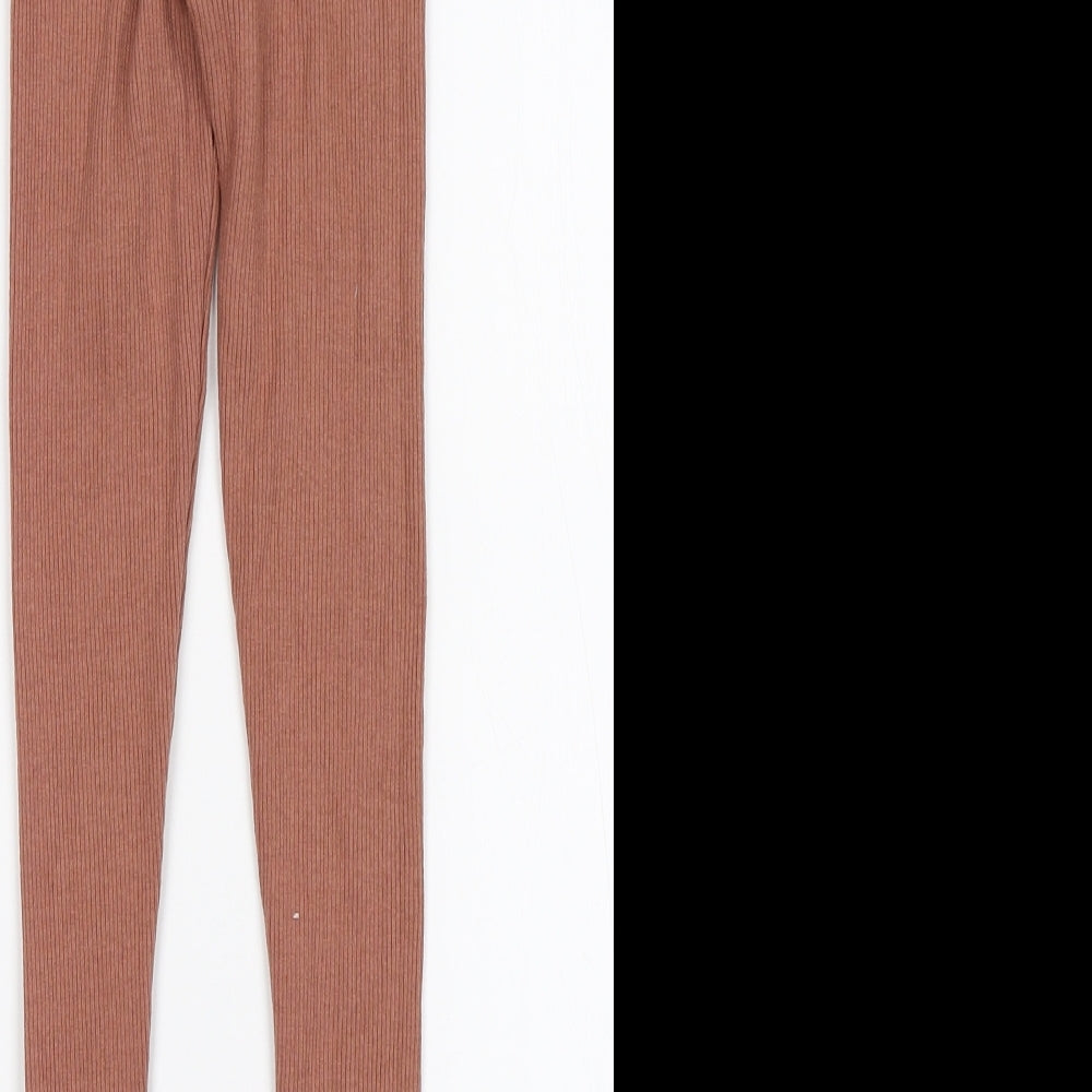 Womens UK Size 8 Boohoo Capri Pink Leggings
