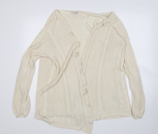 Womens UK Size 8 In the Style Beige Cardigan Jumper