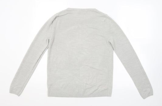 Womens UK Size 10 M&S Grey Pullover Jumper