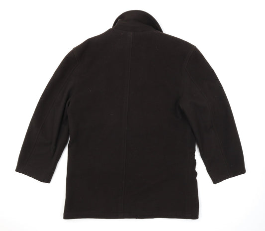 Womens UK Size Preworn Black Overcoat