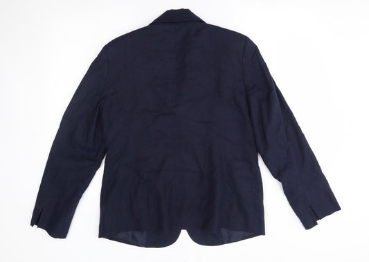 Womens UK Size 14 BM Regular Blue Blazer