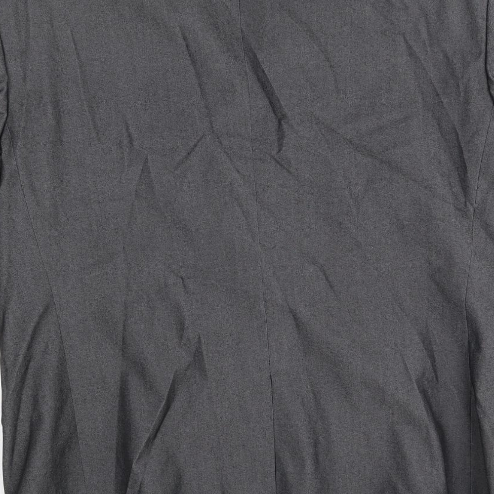 Brand and care label for armando men’s grey jacket blazer
