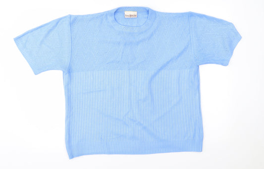 Womens UK Size S bonmarche Blue Pullover Jumper