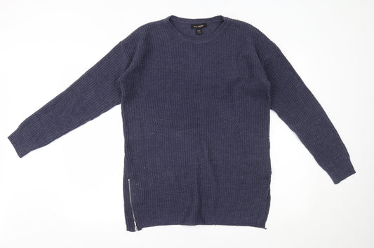 Womens UK Size M QED London Blue Pullover Jumper