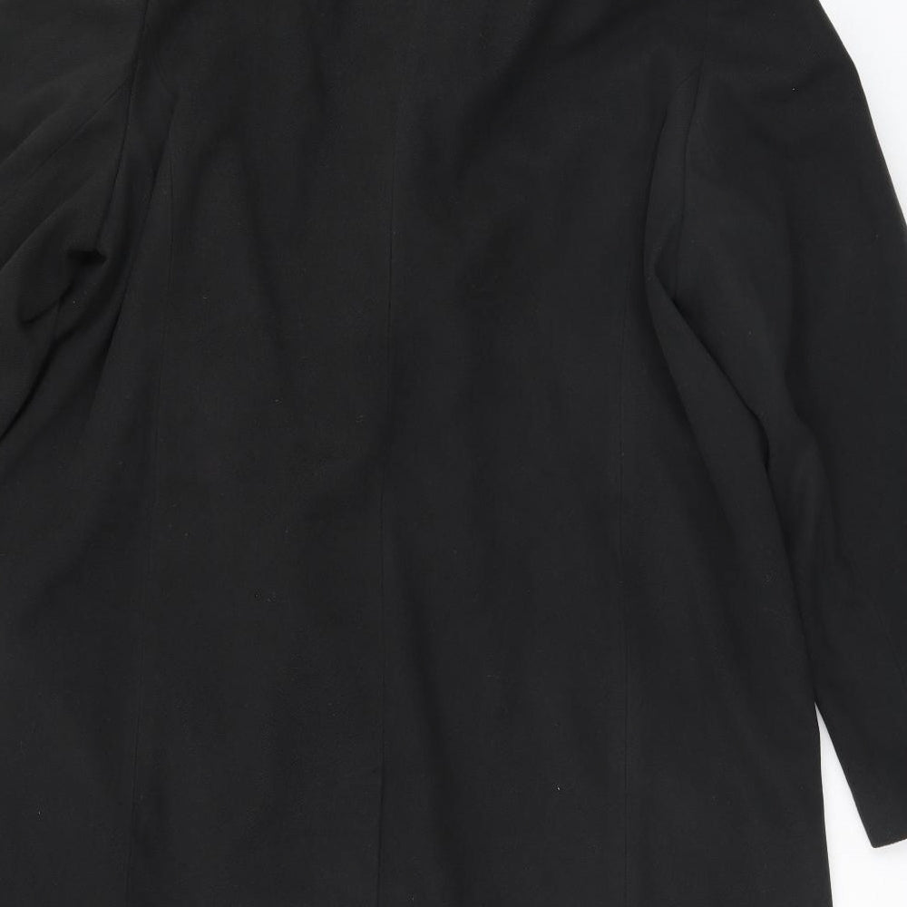 Womens UK Size Preworn Black Overcoat
