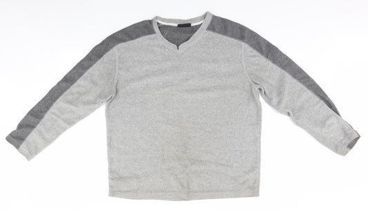 Mens UK Size L Active Grey Pullover Jumper