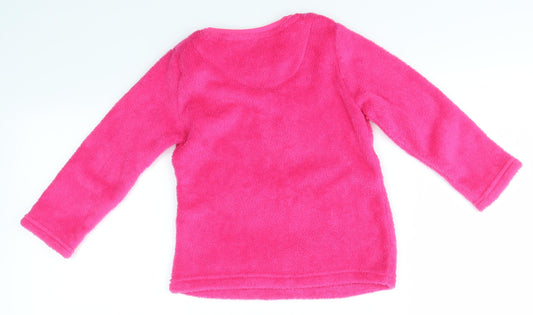 Primark Girls Pink Solid Top Pyjama Top Size 3-4 Years
