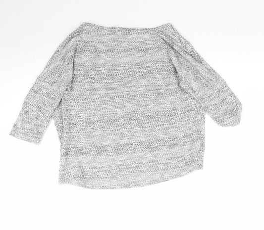 Womens UK Size 12 Dorothy Perkins Grey Pullover Jumper