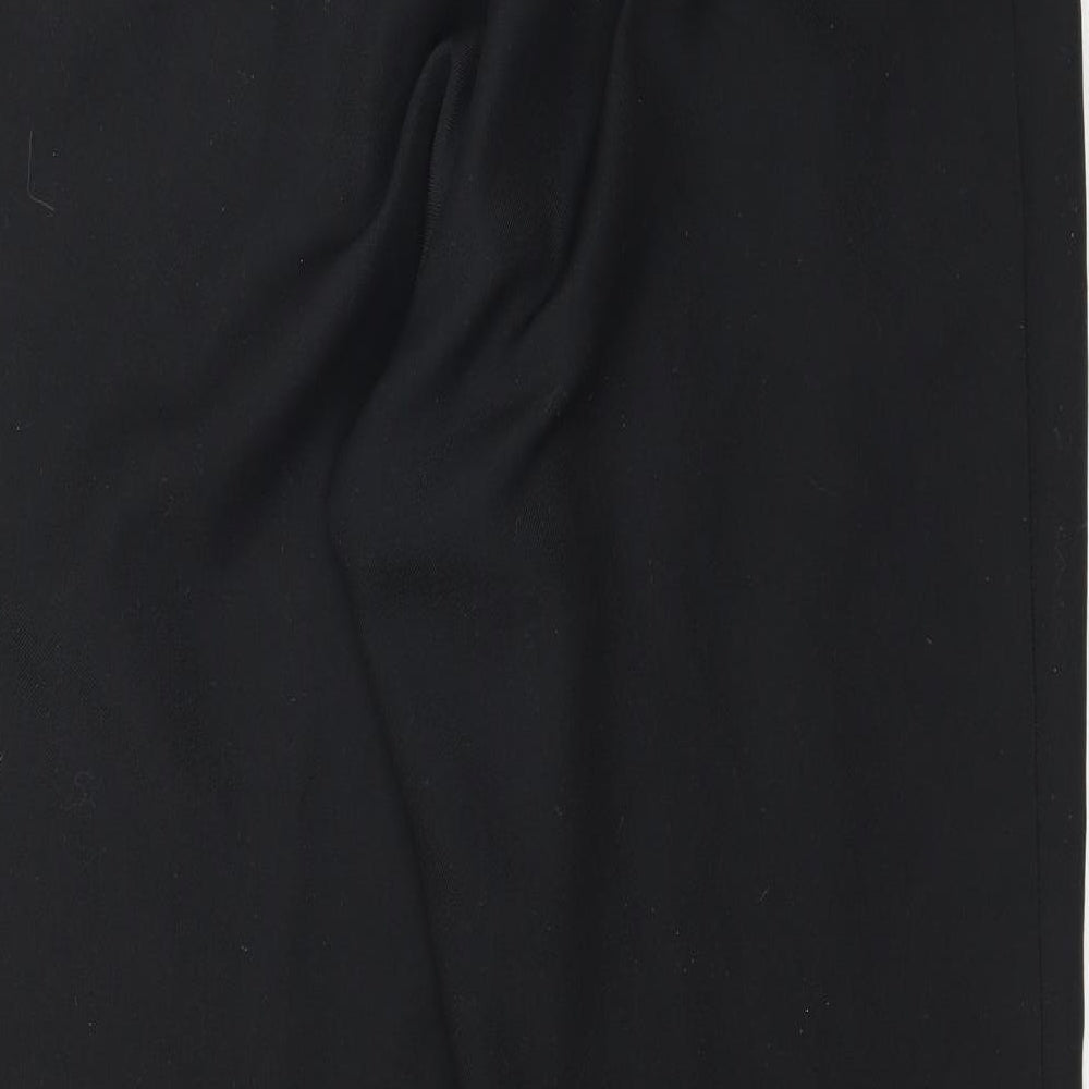 Womens UK Size 14 Marks and Spencer Regular Fit Black Trousers