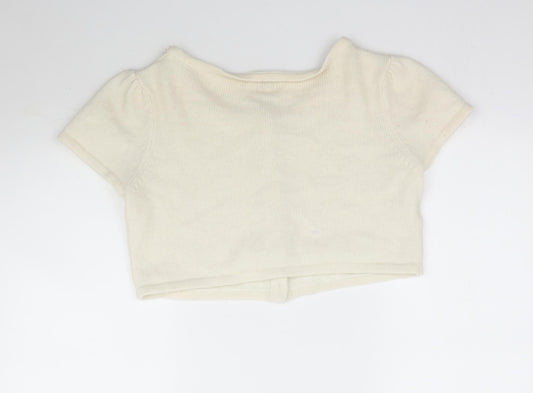 Womens UK Size 16 Matalan Ivory Cardigan Jumper