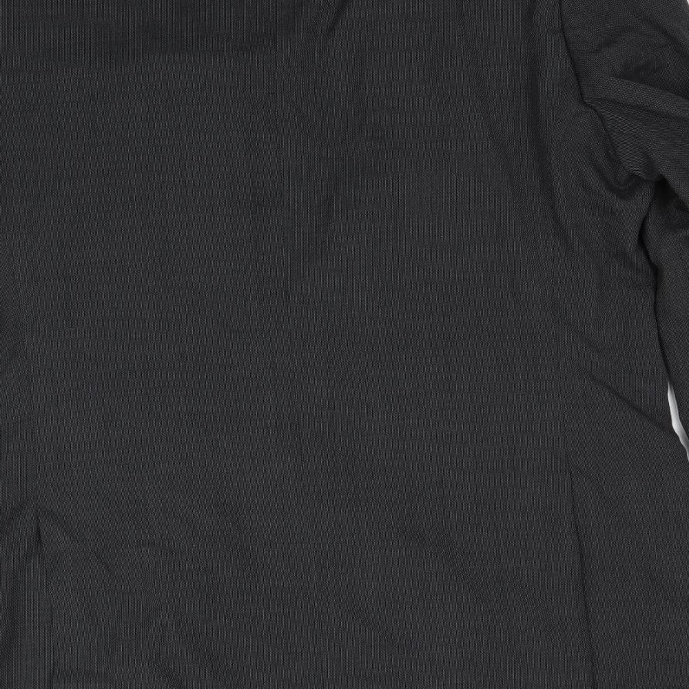 Brand and care label for Marks & Spencer women’s grey jacket suit jacket, size UK 46