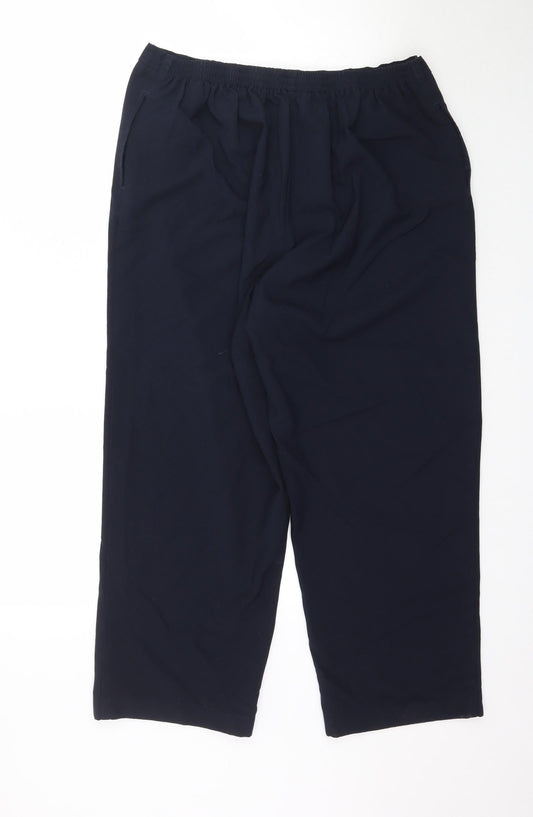 Bonmarché Womens Blue Trousers Size 18 L26 in
